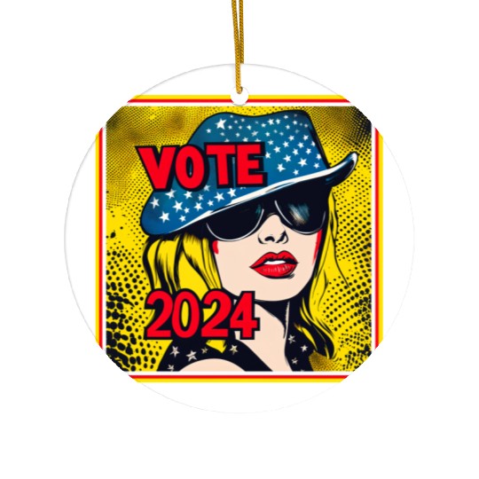 Vote 2024 Election Ceramic Ornaments 00013