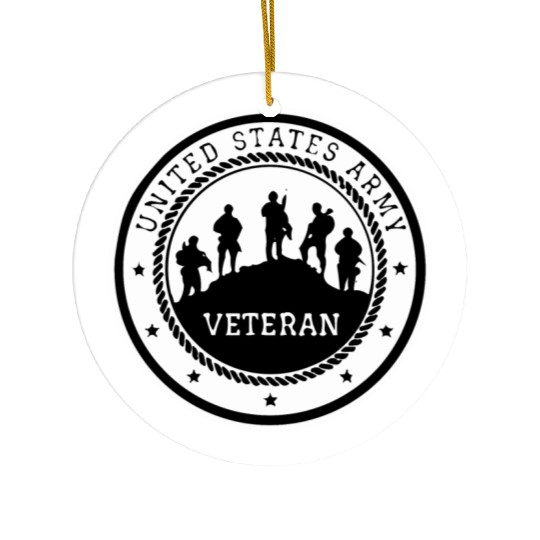 US Army Veteran LIKE US ON FACEBOOK # Ceramic Ornaments