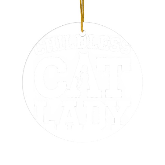 Childless Cat lady Kamala Harris Ceramic Ornaments