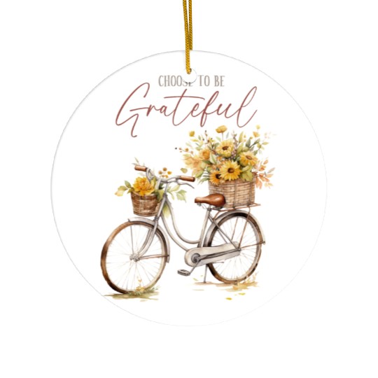 Sunflower Autumn Ceramic Ornaments