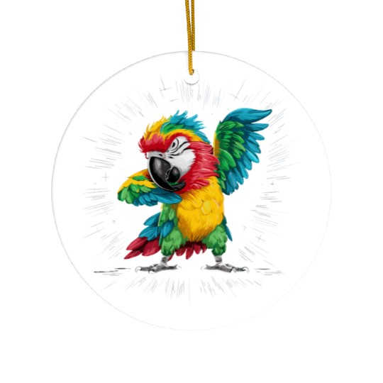 Macaw Parrot for a Bird Lover Animal Lover Ceramic Ornaments
