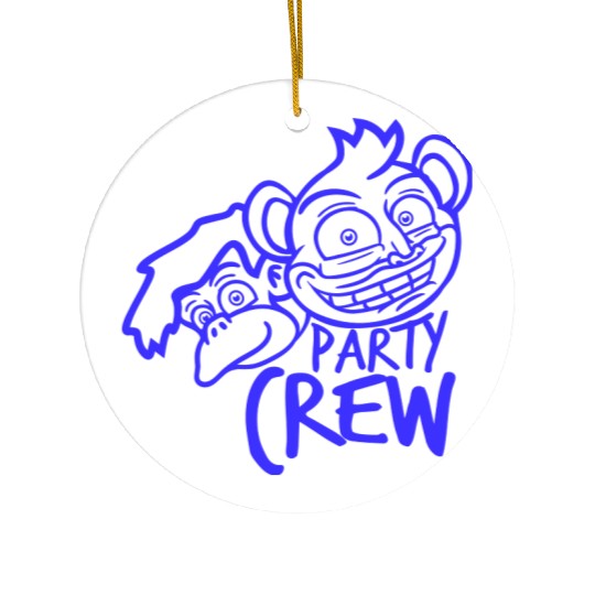 Monkey Chimpanzee Party Animals Crew Team Friends Ceramic Ornaments