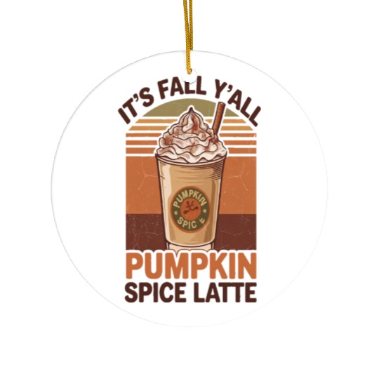 Pumpkin spice Ceramic Ornaments