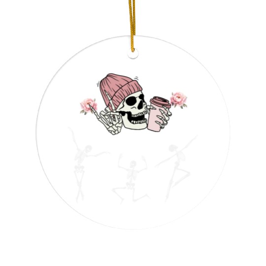 I Love My Attitude Problem Funny Dancing Skeleton Ceramic Ornaments