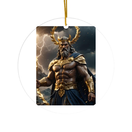 Zeus Jupiter Roman Greek God Ceramic Ornaments