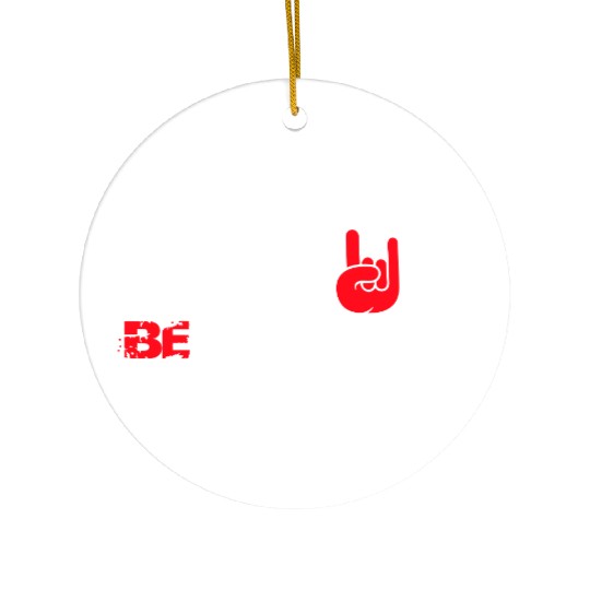 5 Be Different Heavy Metal Hard Rock Hand Gestures Ceramic Ornaments