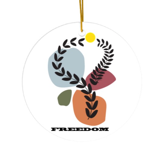 Boho Freedom Unisex Ceramic Ornaments