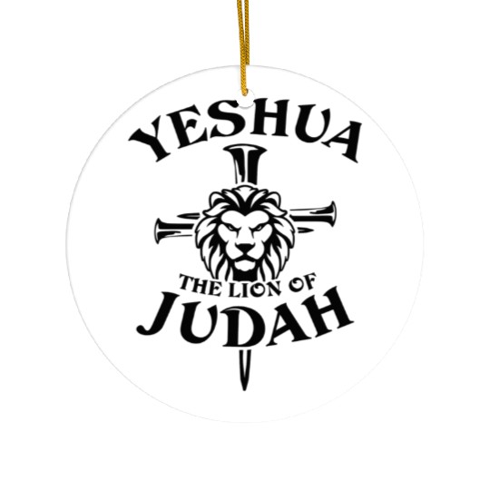 Yeshua The Lion Of Judah Ceramic Ornaments