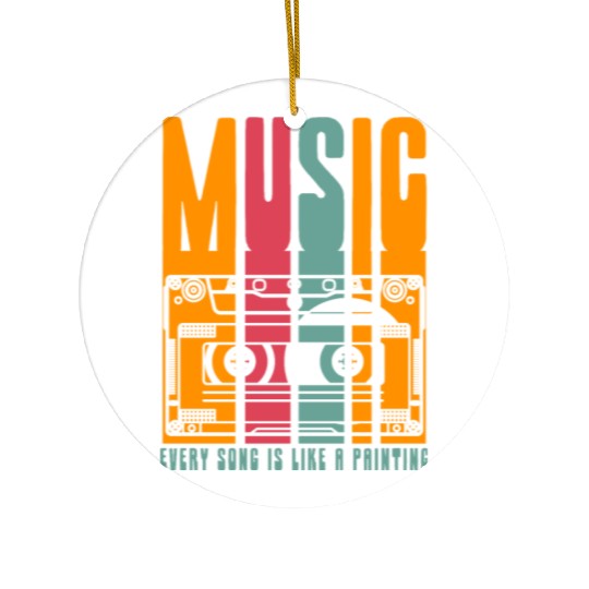 Vintage cassette tape recorder Ceramic Ornaments