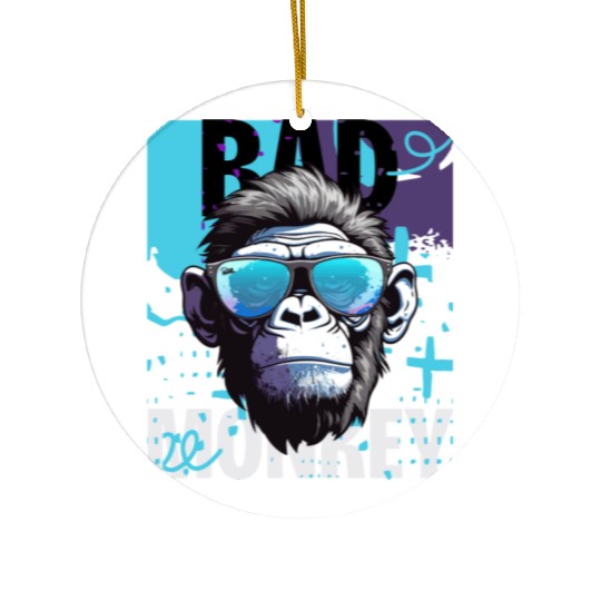 Bad Monkey Ceramic Ornaments