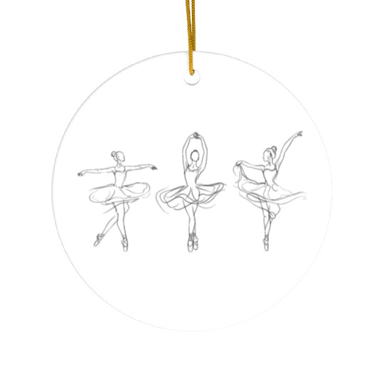 Ballerina Ceramic Ornaments