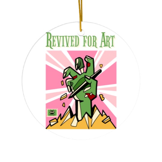 Zombie Artist Revived for Art Ceramic Ornaments