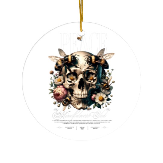 Rest In Peace skull Ceramic Ornaments