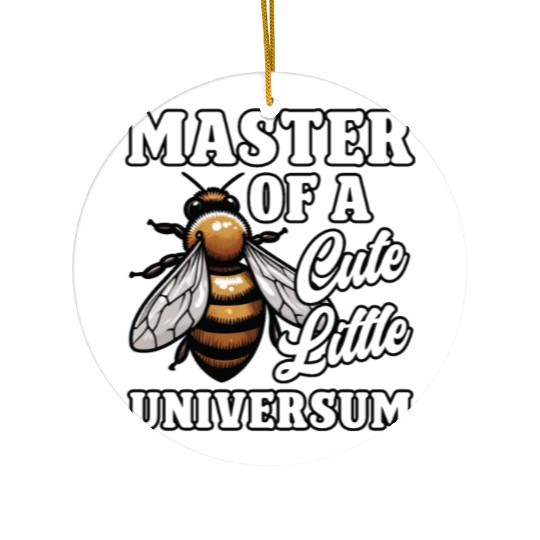 Master of a Cute Litte Universum Beekeeper Ceramic Ornaments