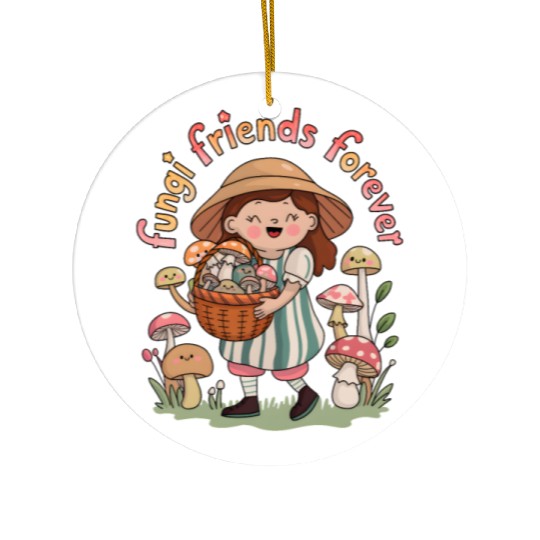 Fungi Friends Forever Ceramic Ornaments