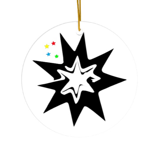 Newborn star Ceramic Ornaments