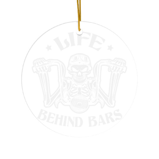Life Behind Bars Biker LIKE US ON FACEBOOK # Ceramic Ornaments