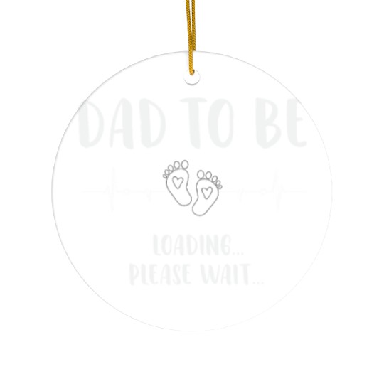 Soon to Be Dad Loading Expecting Father Gift Ceramic Ornaments