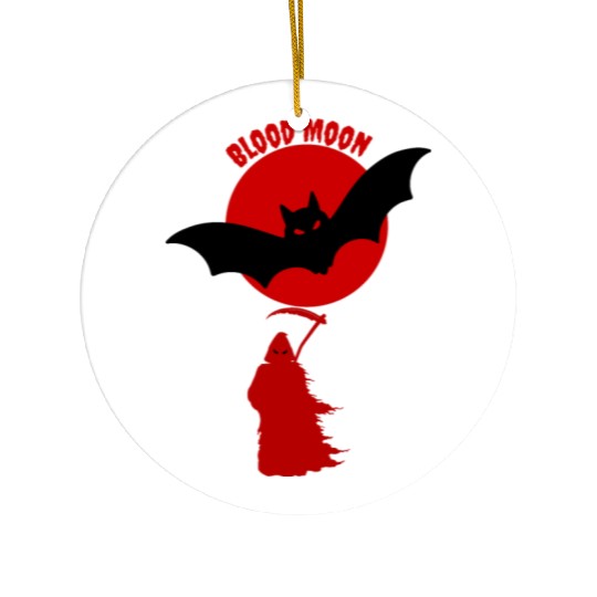 Blood Moon Majesty Ceramic Ornaments