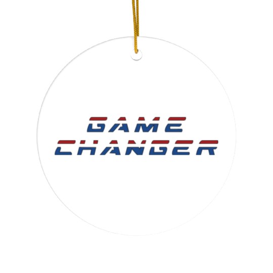 Game Changer logo Ceramic Ornaments