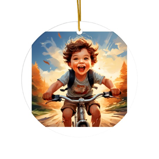 Joyful Rides Ceramic Ornaments