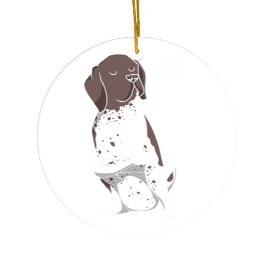 GSP Lovers Funny German Shorthaired Pointer Dog Ceramic Ornaments