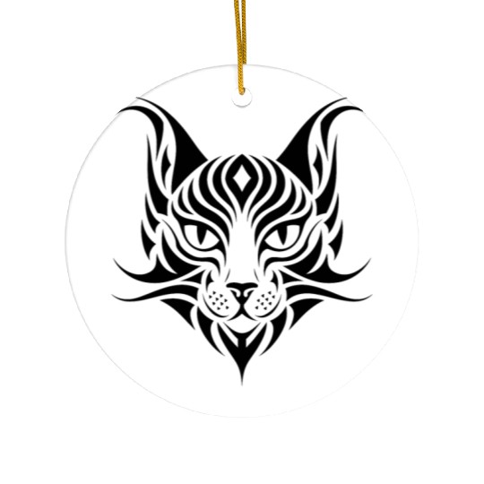 Cat Pet T Tattoo Ceramic Ornaments