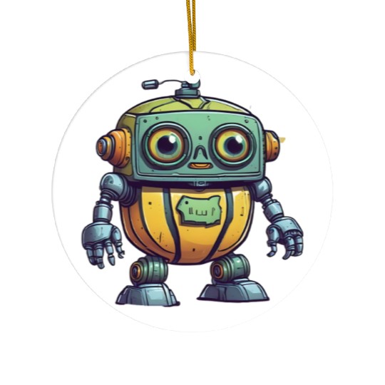 Robot Melon Ceramic Ornaments