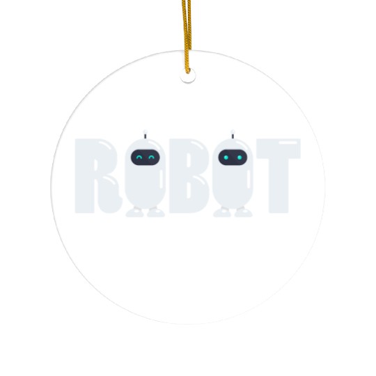 Purple Modern AI Robot Ceramic Ornaments 1