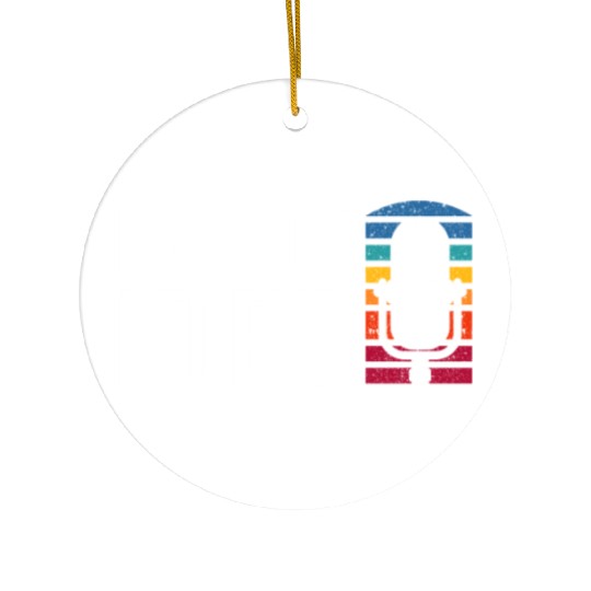 Karaoke Legend Microphone Retro Ceramic Ornaments