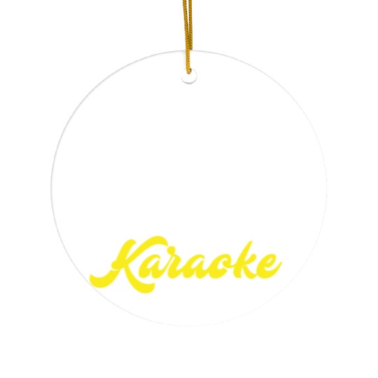 Eat Sleep Karaoke Repeat Microphone Music Ceramic Ornaments