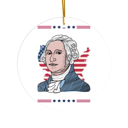George Washington Tribute Ceramic Ornaments