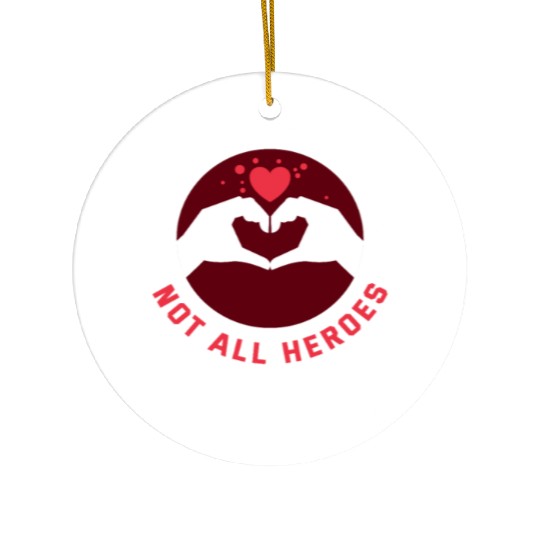 Social Worker Not All Heroes Wear Capes Ceramic Ornaments