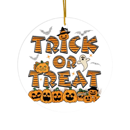 Trick or Treat - Halloween Ceramic Ornaments