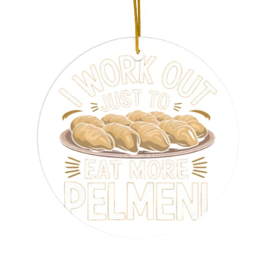 Pelmeni Dumpling Traditional Russian Ceramic Ornaments