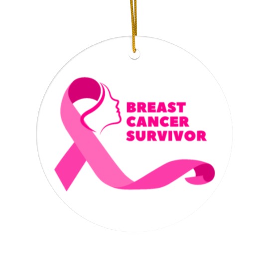 Breast cancer survivor Ceramic Ornaments