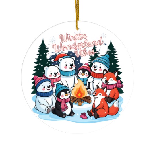 Winter Wonderland Snowflake Ceramic Ornaments