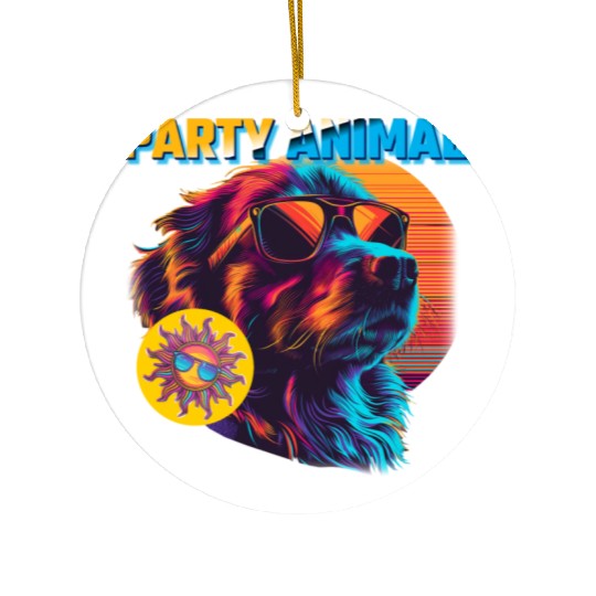 Party Animal Vintage Ceramic Ornaments