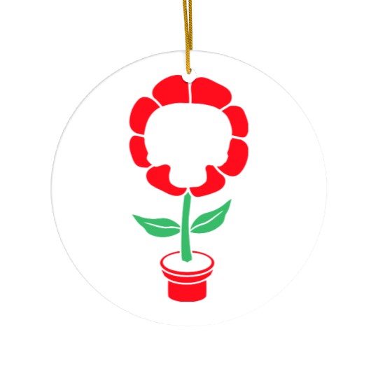 Evil Skull Flower Horror Halloween Skeleton Head Ceramic Ornaments