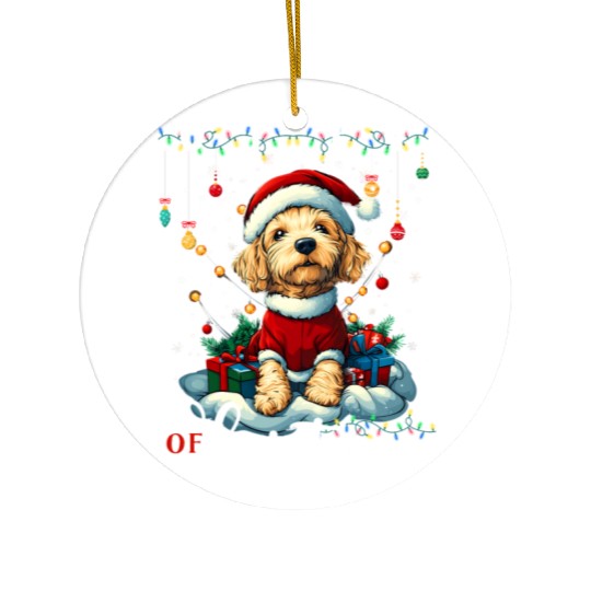 Airedale Terrier Christmas Tree Decorations Dog Ceramic Ornaments