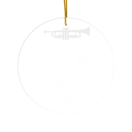 Keep Calm And Jazz On Music Lovers Ceramic Ornaments