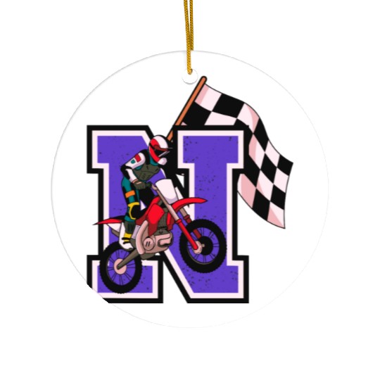 Motocross Champion - N Series Ceramic Ornaments