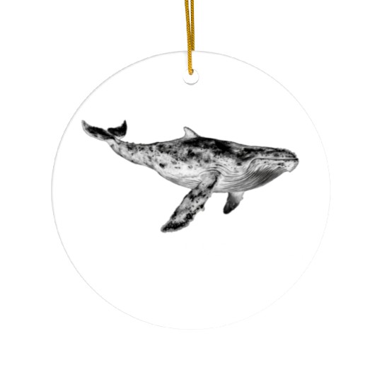 Whale Stoic Ceramic Ornaments Wisdom Above All