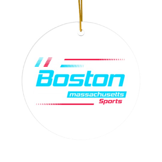 Stay Strong Boston Massachusetts Design Modern Ceramic Ornaments