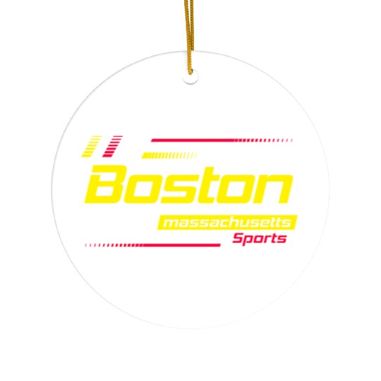 Stay Strong Boston Massachusetts City Ceramic Ornaments