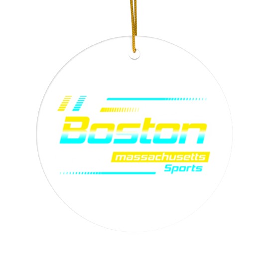 Boston Massachusetts Design Urban Style Ceramic Ornaments