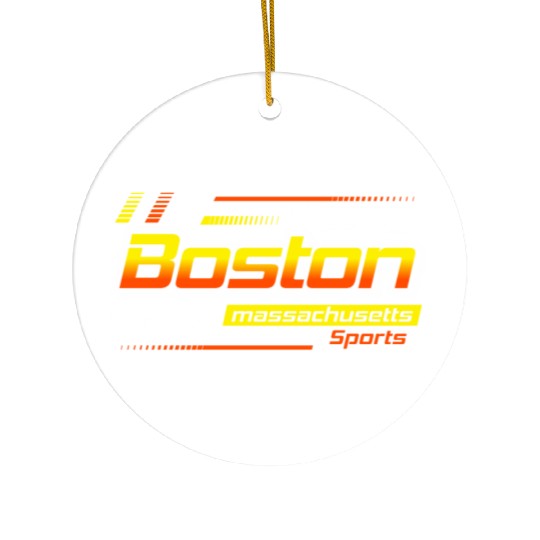 Stay Strong Boston Massachusetts Design Modern Ceramic Ornaments