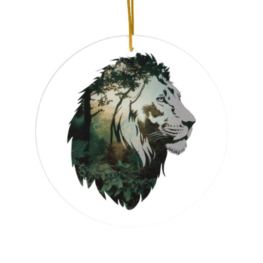 Roaring Lion Ceramic Ornaments