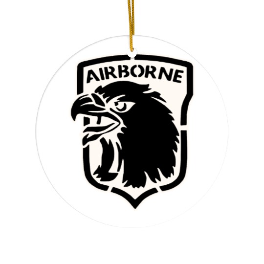 Airborne Eagle LIKE US ON FB #USAPatriotGraphics © Ceramic Ornaments