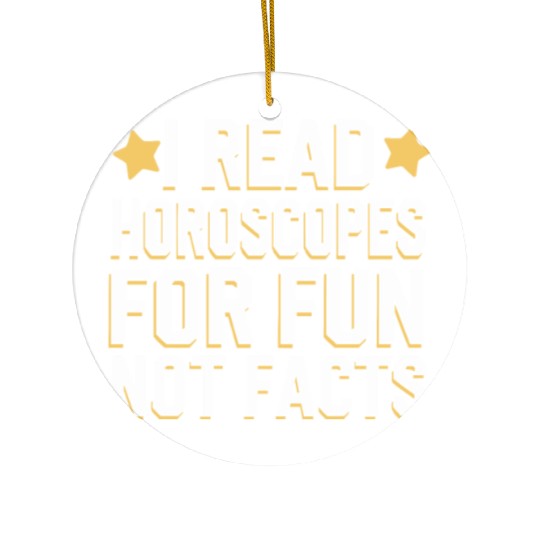 Astrology Skeptic Critical Thinking Ceramic Ornaments
